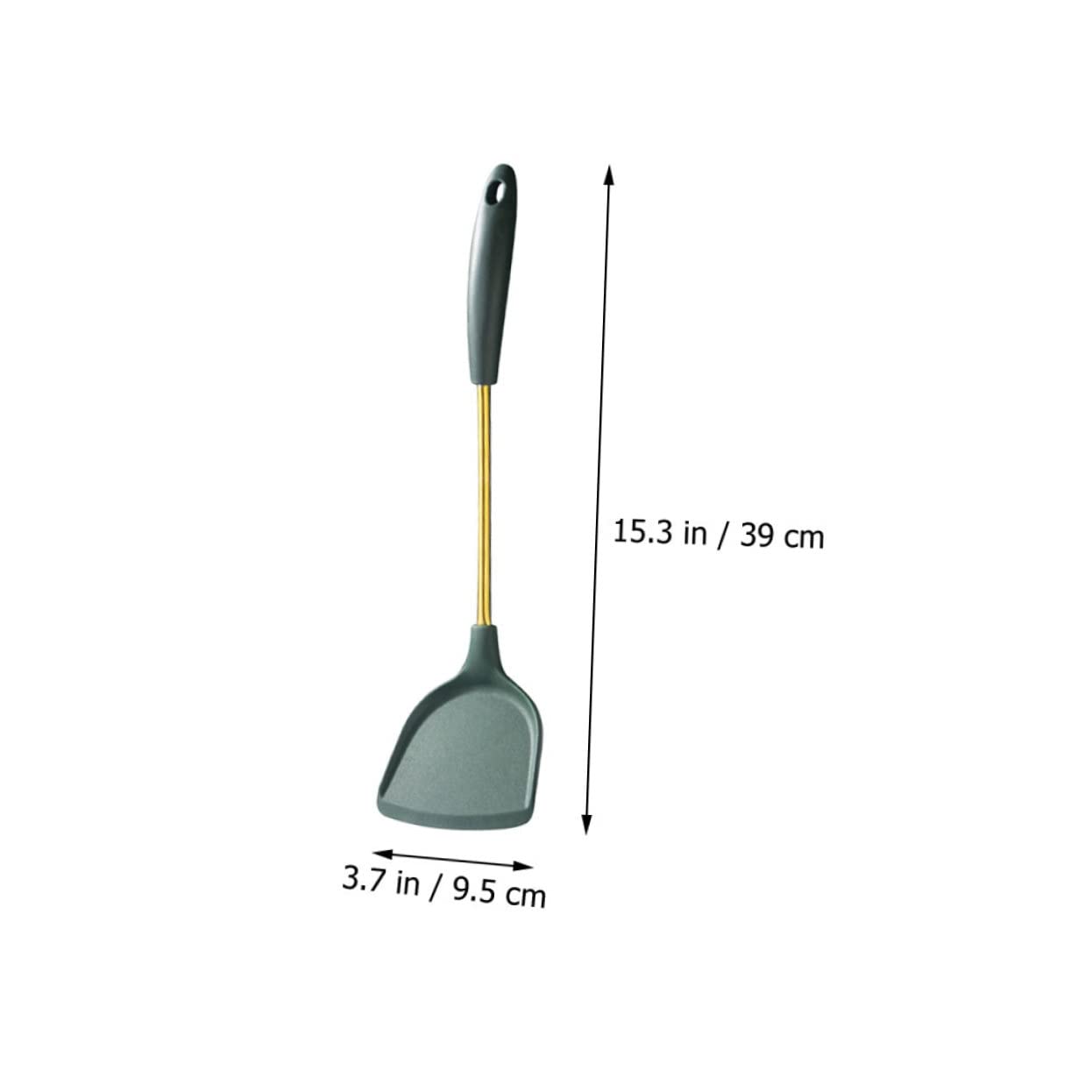 Spatole in Acciaio Inox Utensili da Cucina Antiaderente Pratico e Resistente Facile da Lavare Acqua per Soffriggere e Brasare per Appendere