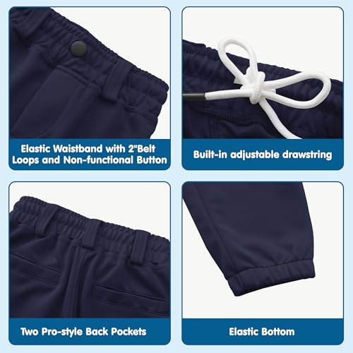 Image of MIVEI 2T 3T 4T 5T to 16Years Toddler Baseball Pants Youth Boys Tball Pants