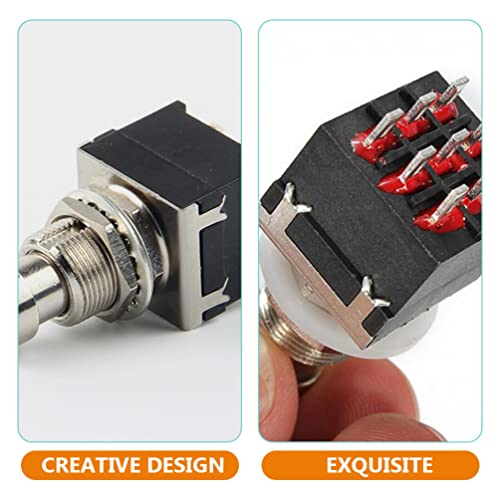 MILISTEN 4pcs Pedal Pedal Metal Switch Efeitos de guitarra elétrica Buttons Pedal Buttons Acessório