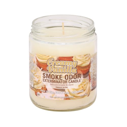 Odor Exterminator Candle Creamy Vanilla 13once by Smokers Candle