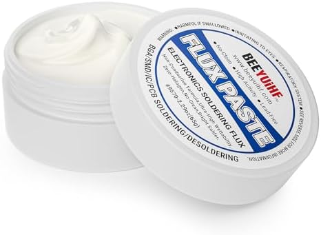 BEEYUIHF 9570 Rosin Soldering Paste Flux for Electronics, No Clean Flux for Circuit Boards Electrical Repairs and Copper Electrical Wire (2.29oz Jar)