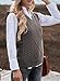 EVALESS Oversized Sweater Tank Tops for Women Casual V Neck Cable Knit Sweater Vest Fall Winter 2025 Fashion Pullover Sweaters Gray Small