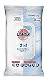 Samtweich mit frischem Duft Sagrotan 2in1 Desinfektions-Tücher, für Hände und Oberflächen, 1er Pack (1 x 40 Stück)