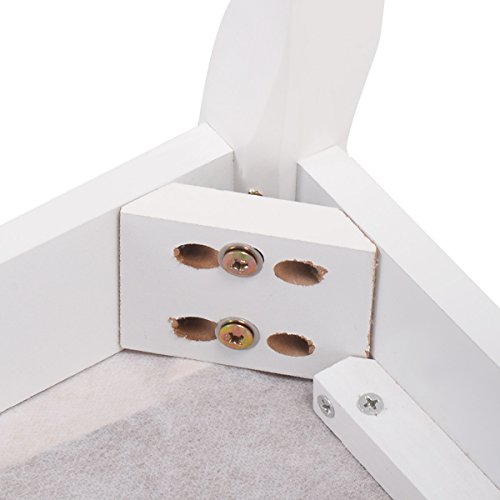 Giantex Bathroom Vanity Table Set W/Mirror Cushioned Stool Makeup Dressing Table Set W/ 1 Drawer Wood Jewelry Cosmetics Organizer Dresser Writing Desk Easy Assembly #TOP3