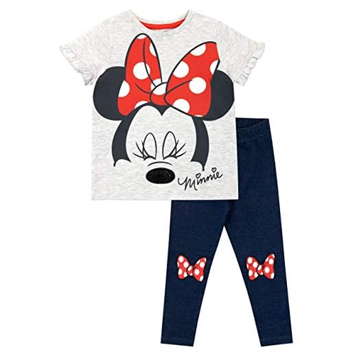 Disney Camiseta y Leggings para niñas Minnie Mouse Multicolor 7-8 Años