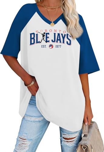 Women's Baseball T-Shirt Oversize Vintage Softball Graphic Short Sleeve Shirts Baseball Heart Tee Top White