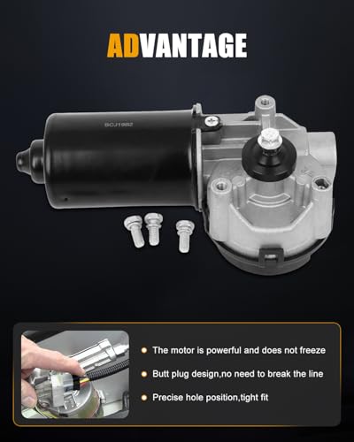 Image of ROADFAR Front Windshield Wiper Motor Fit for Ford for Expedition 2002-2006 | Fit For Ford For Explorer 2002-2007|For Lincoln For Mark LT 2006 2007|For Mercury|Replace 2L1Z17508AA|2L1Z17508AB|12 Pins