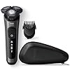 Philips Norelco Shaver 6000, Rechargeable Wet & Dry Shaver with 2-in-1 Click On Beard Styler (5 Length Settings) and Precision Trimmer, S6600/90 (Renewed)