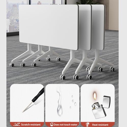 Tragbarer, Faltbarer Konferenztisch mit wasserfester Oberfläche und leisen Rollen – ideal für Büro, Besprechungsraum und Klassenzimmer. Vielseitig, leicht und einfach zu verstauen.