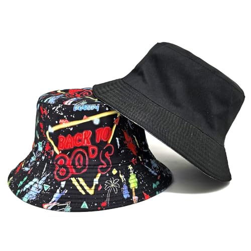Image of Quanhaigou Bucket Hat for Men Women,Packable Reversible Printed Sun Hats,Fisherman Outdoor Summer Travel Hiking Beach Caps