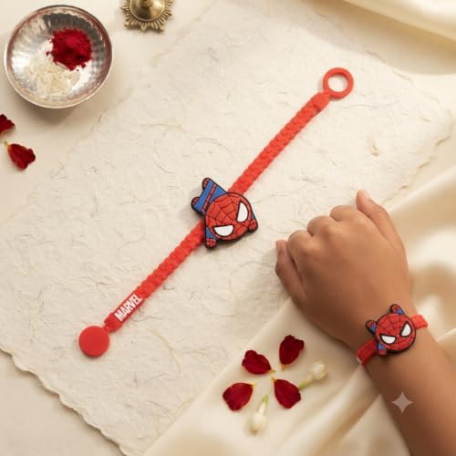 Marvel Spider-Man Silicone Band Rakhi | Officially Licensed | Rakhi for Boys, Bhaiya, Bhai | Raksha Bandhan Gift