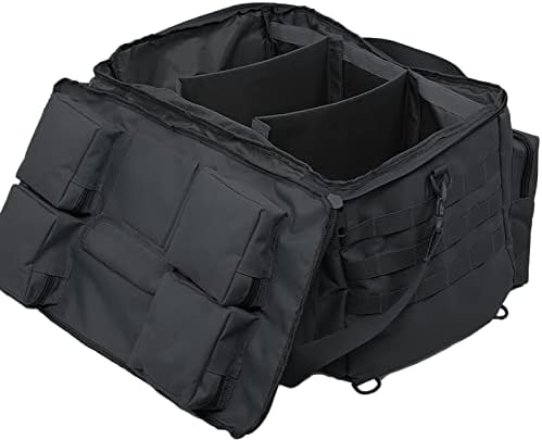 Military Duffel Bag for Men Travel Sports Gym Bag Backpack 50L Large Capacity Multi-Functional Assault Pack (Black) 2 Military Duffel Bag for Men Travel Sports Gym Bag Backpack 50L Large Capacity Multi-Functional Assault Pack (Black)