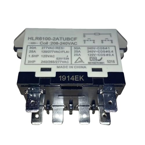 Relais 6 broches HLR6100-2ATUBCF 24V pour climatisation et chauffage