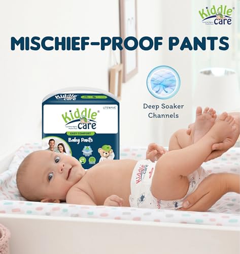 Image of Easy Comfort Baby Diaper Pants | Extra Large (XL) | 12-18 Kg | 54 Pieces | Up to 12 Hours Protection, Prevents Leakage, Wetness Indicator Breathable Comfy Fit Keeps Baby Dry All Day