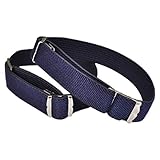 [KASAJIMA] アームバンド アームベルト スプリングループ フリーサイズ調節 シャツや長丈のお袖に ネイビー