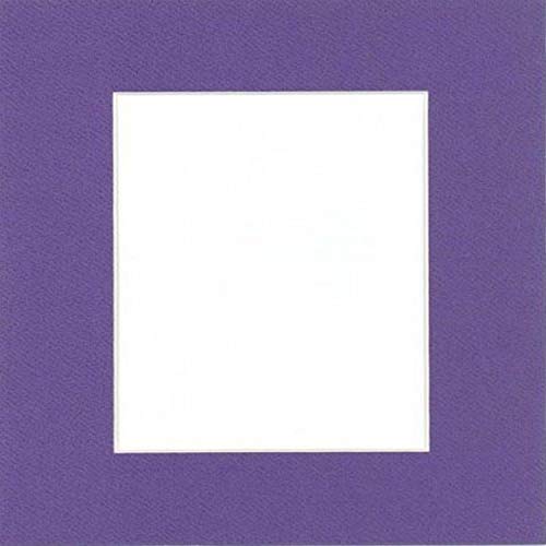Pack of 10 16x20 African Violet Picture Mats Mattes with White Core Bevel Cut for 11x14 Photo + Backing + Bags
