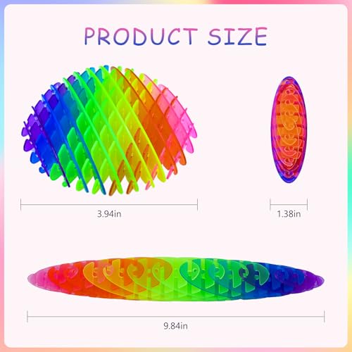 4 Packs Fidget Worm Toy, Desk Fidgets for Adults, 3D Printing Elastic Worm Shaped Ornament Pocket Squeeze Toys, Fidget Sensory Toys for Kids, Relieves Stress Anxiety Finger Toys for Adults Children
