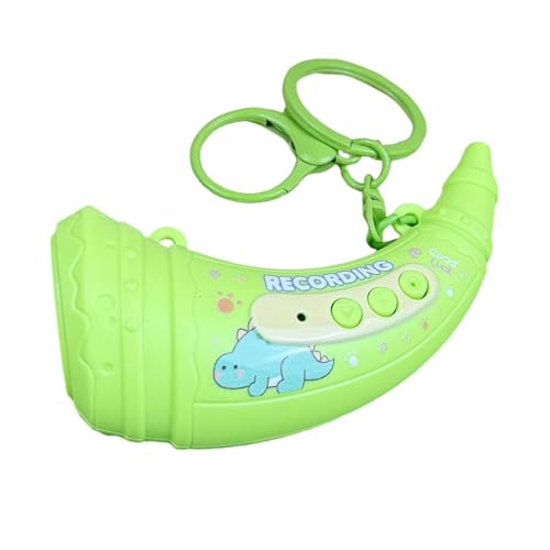 Giocattolo musicale corno per bambini dotato di effetti vocali variabili Voice Changer Caratteristica Durabilità ABS Costruire animale giocattolo registratore a tema per i
