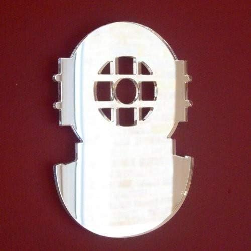 Super Cool Creations Diving Helmet Mirror 45cm x 38cm, Silver