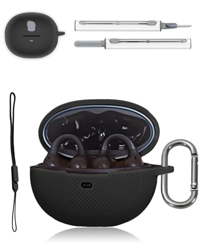 Baseus Inspire XC1�p�P�[�X - �\�t�g�V���R���ی�J�o�[ ���C�����X�[�d�T�|�[�g�t���t���{�f�B�ی� �ϏՌ� �J���r�i/�N���[�j���O�L�b�g&�X�g���b�v�t��(�u���b�N)