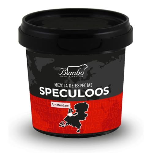 Especias Speculoos 60 g - Mezcla de Especias típica de los Países Bajos para preparar las Galletas Speculoos – Ideal para Postres Navideños.