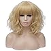 Produktbild 14 Zoll Synthetische Welle Kurze Bob Perücken mit Pony Natürliche Lockige Cosplay Party Halloween Kostüm Kostüm Perücke Für Frauen Blond