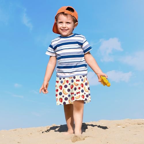 Maillot de bain garçon double couche avec cordon de serrage 4T