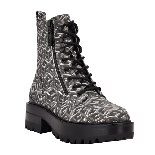 GUESS Damen Fearne Springerstiefel, Schwarz 008, 37 EU
