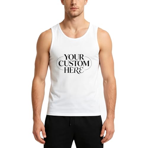 Camiseta sin mangas personalizada para hombre chaleco suave todas las estaciones