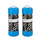 Relaxdays Seifenblasen Nachfüllflasche, 2er Set, je 1 Liter Seifenblasenflüssigkeit, für Seifenblasenmaschine, blau