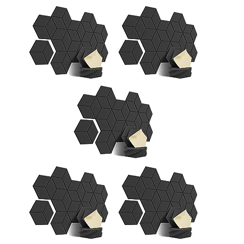 Isolation acoustique efficace avec les 60 disques autocollants Cosmin noirs