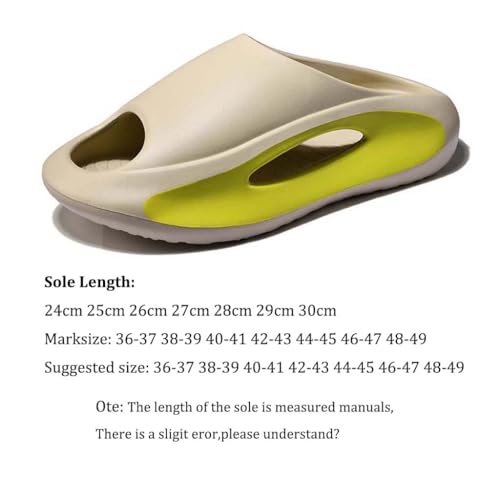 Women and Men Casual Pillow Bathroom Slippers,Fashion EVA Summer Soft Comfy Thick Sole Sandals,Lightweight Non-Slip Indoor Outdoor Garden Shoes 6