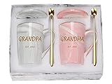 Grandma Grandpa 2022 Mugs Grandparents Est 2022 New Grandparents 2022 Pregnancy Coffee Mug Set Gifts...