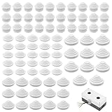 80 Stk Kabeldurchführung Gummitüllen für Kabel, Wasserdicht Tower Gummistopfen Set 10/20/25/30mm Gummi Tower, Kabeldurchführung Wasserdicht zum Schutz Elektrogeräte Kabel Draht(Weiß)