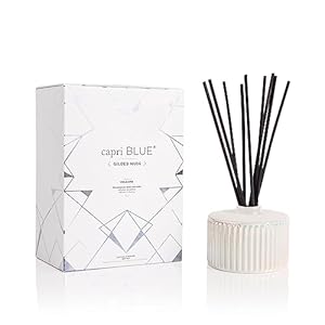 Capri Blue Muse Reed Oil Diffuser – Comes with Diffuser Sticks, Oil, and Glass Bottle – Aromatherapy Diffuser – 7.8 Fl Oz – Volcano