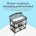 Graco Changing Table with Water-Resistant Changing Pad (Espresso) – GREENGUARD Gold Certified, Multi Storage Nursery Changing Table for Infants and Babies