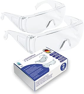 kela 2 szt. | Okulary ochronne KelaP1S1 | 100% Made in Germany | nietłukące się okulary ochronne z powłoką zapobiegającą parowaniu i ochroną UV | lekkie i przezroczyste | nadają się dla osób okulary