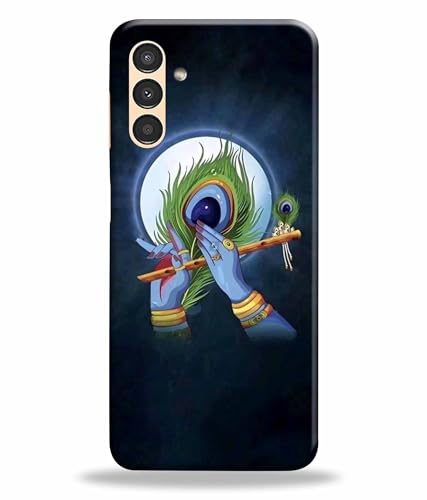 Image of Printed Hard Back Case Cover & Compatible for Samsung Galaxy M14 5G | Samsung M14 5G | Krishna Vector Art (Multicolor) - D1200