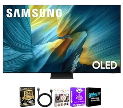 Samsung 83 Inch Class OLED 4K S95F Vision AI Smart TV (2025) – Dolby Vision – HDR10+ – 144Hz – Wi-Fi 6E – Voice Remote – HDMI Cable + 24 Month CPS Warranty + Streaming Bundle
