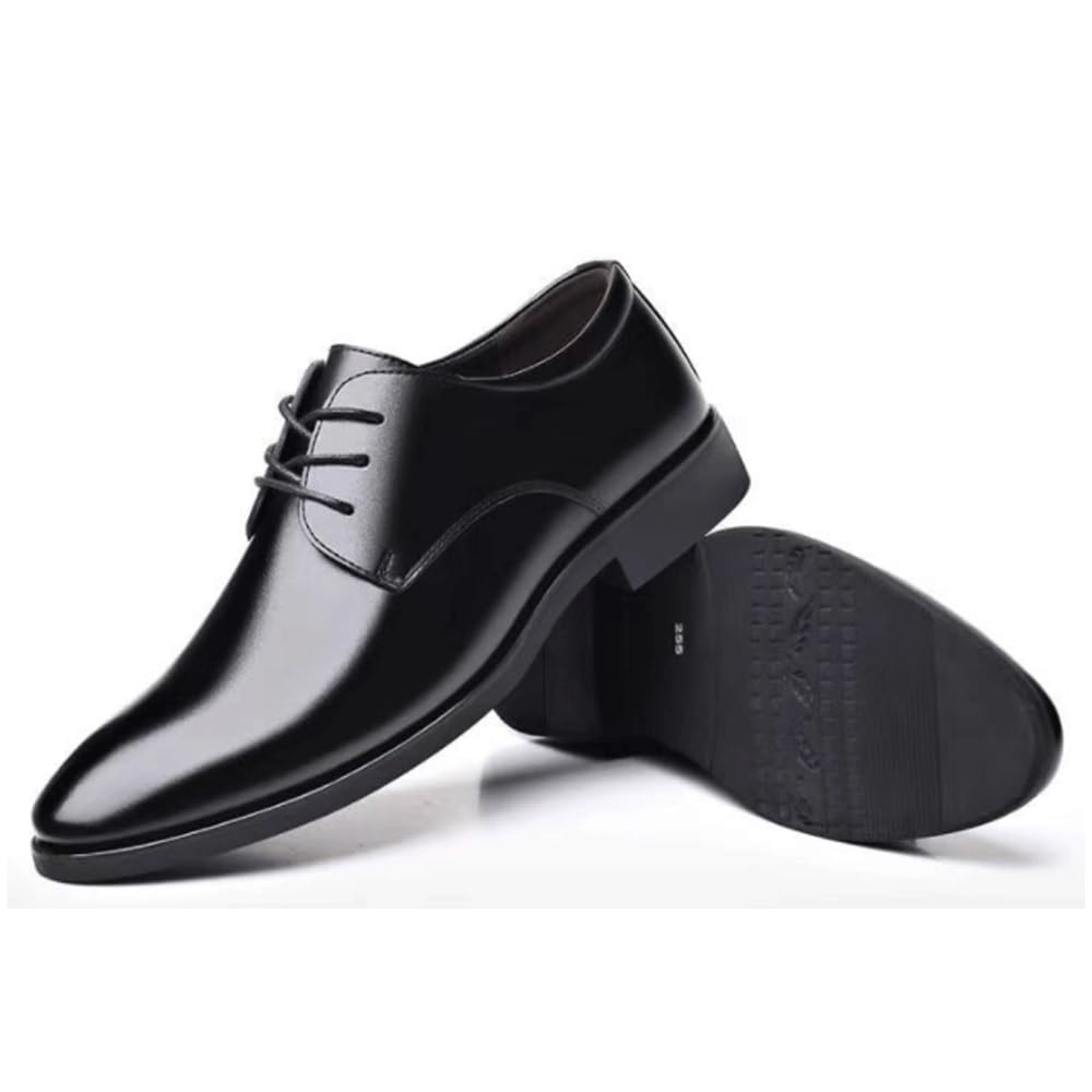 Nouveau Noir Hommes Costume Chaussures fête Hommes Chaussures habillées en Cuir Italien Chaussures Formelles Hommes Bureau Bal Mariage Chaussures Formelles(36EU)