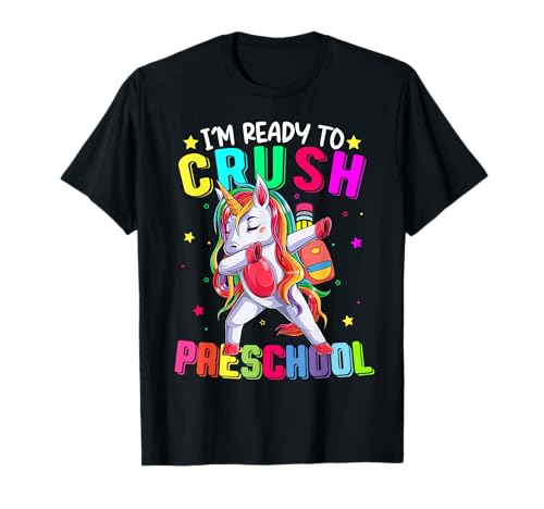 I'm Ready To Crush Preschool Unicorn Pre-k For Kids Girls Camiseta