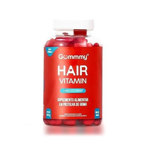Suplemento Alimentar Em Pastilha De Goma 60 unidades Hair Vitamin