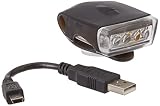 Topeak WhiteLite DX USB Front Safety Light, Black