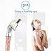 PRUGNA LED Shower Head with Hose and Shower Arm Bracket, High-Pressure Filter Handheld Shower for Repair Dry Skin and Hair Loss - 7 Colors Change Cyclically