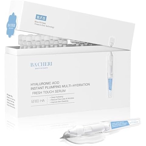 6D Hyaluronic Acid Serum - Deep Hydration & Multi-Layer Moisture, 6 Types of Hyaluronic Acid for Skin Hydration, Lightweight & Nourishing,1.8 ml * 30 Pcs/Box Ampoules Cover