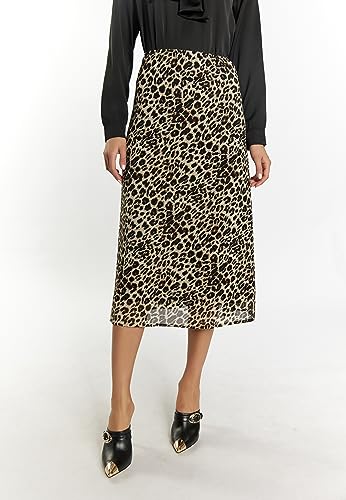 Jupe avec imprimé léopard femme coupe évasée - 3