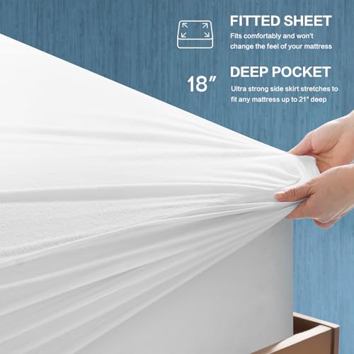 TASTELIFE Waterproof Mattress Protector Queen, Microfiber, 60x80 Inches - image 8