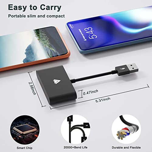 MASAYA Adaptador automotivo sem fio Android para carro, Android Auto, adaptador automotivo sem fio,