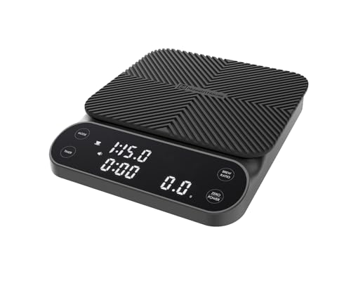 Image of Maestri House S3 Coffee Scale with Timer, 3kg /0.1g Rechargeable Pour Over Coffee Scale, 3 Brew Modes, Adjustable Brew Ratios & Flow Rate Display, Scale for Pour Over, Espresso & French Press-Grey