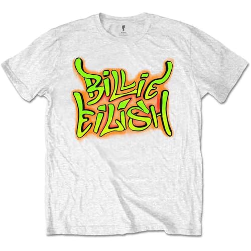 billie ロゴ Tシャツ Mサイズ Official Billie Eilish T Shirt Graffiti Logo When We All Fall
